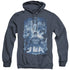 JLA/BURST - ADULT HEATHER HOODIE - NAVY