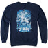JLA/BURST - ADULT CREWNECK SWEATSHIRT - NAVY