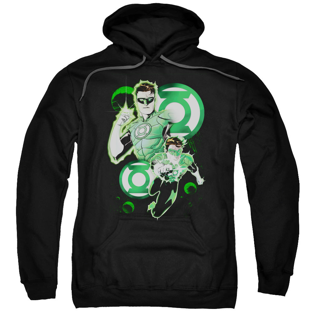 JLA/GL IN ACTION - ADULT PULLOVER HOODIE - BLACK