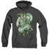JLA/GL IN ACTION - ADULT HEATHER HOODIE - BLACK