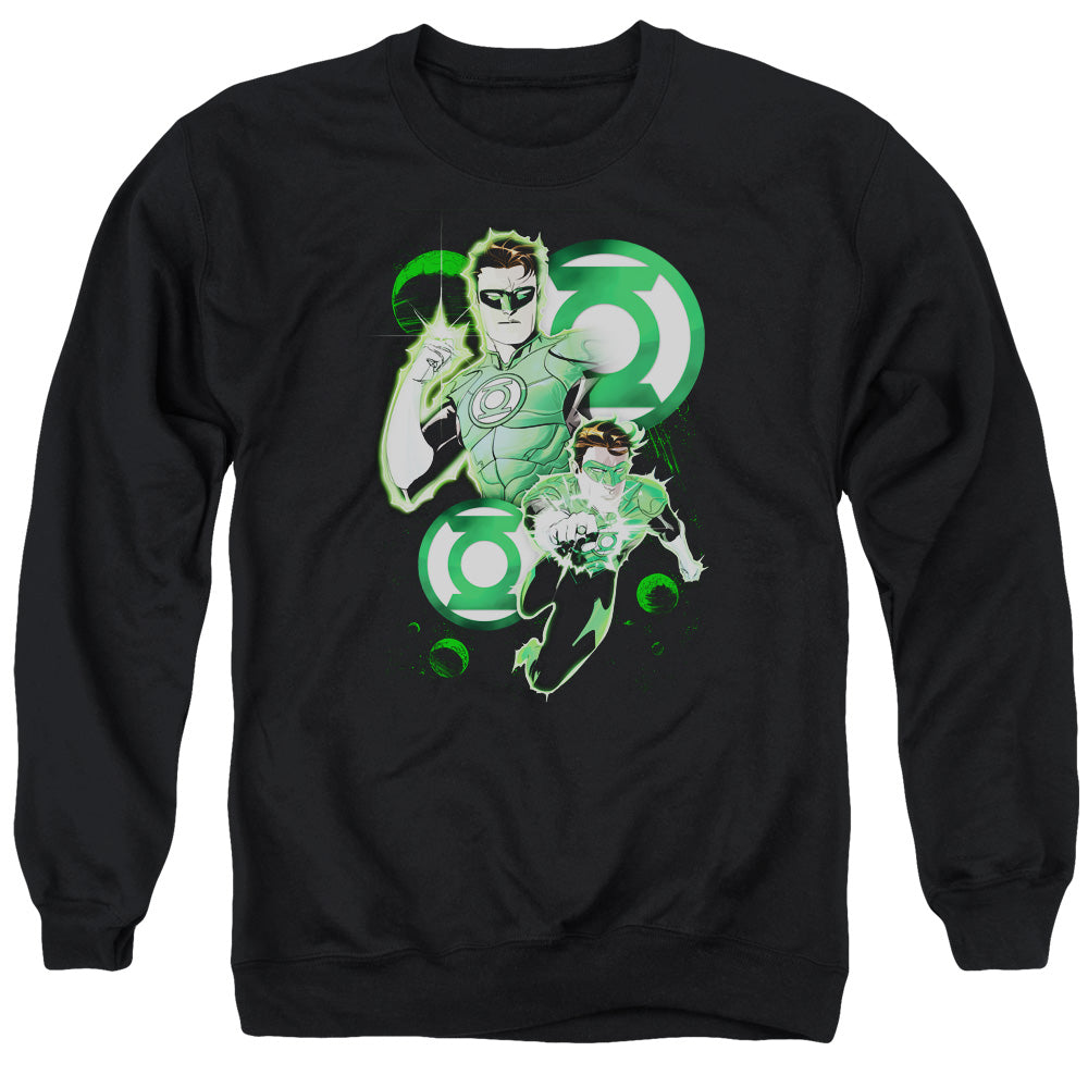 JLA/GL IN ACTION - ADULT CREWNECK SWEATSHIRT - BLACK
