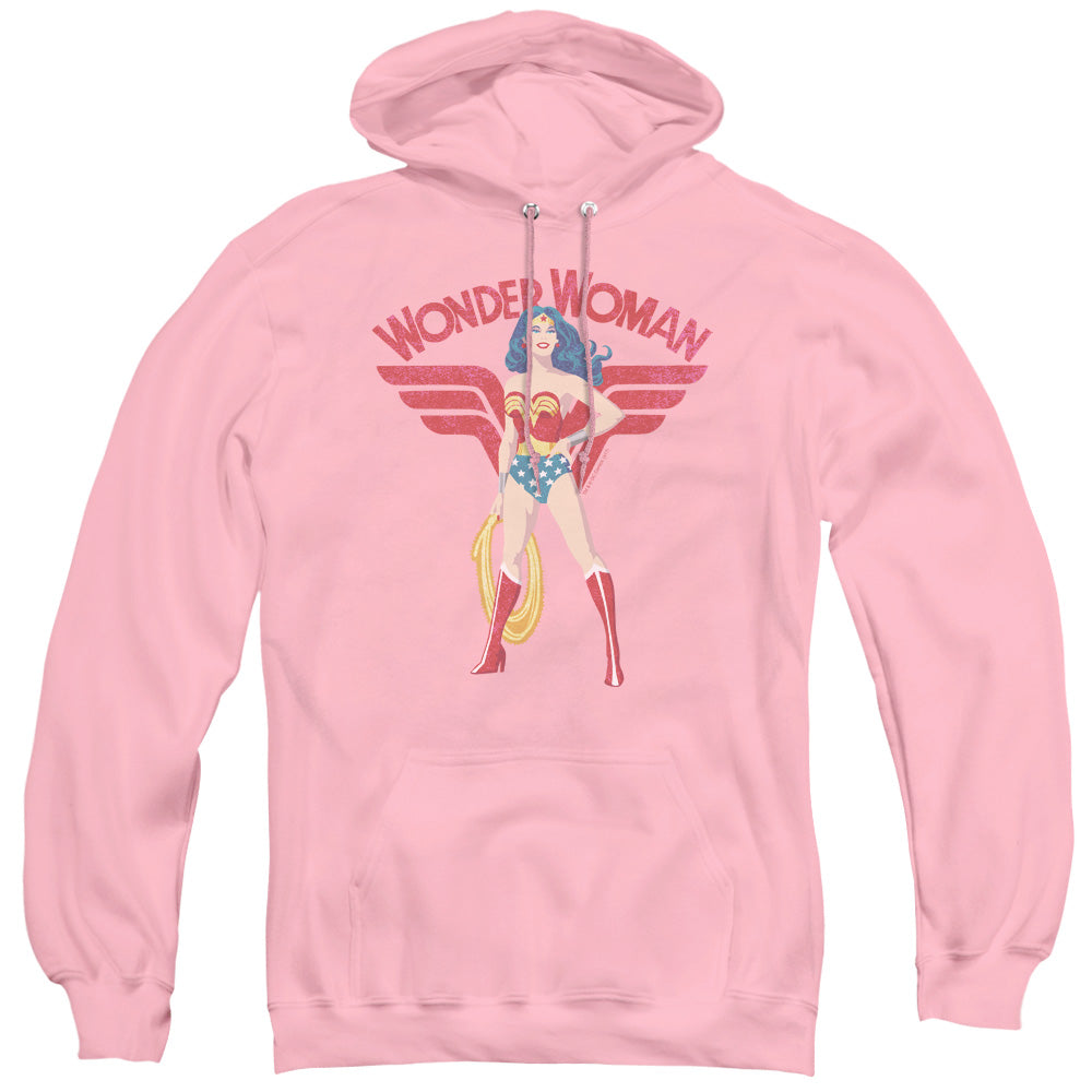 JLA/WW SPARKLE - ADULT PULLOVER HOODIE - PINK