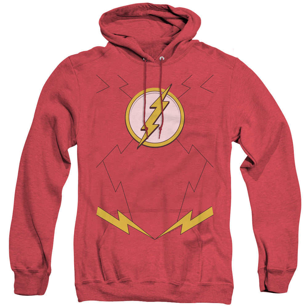 JLA/NEW FLASH UNIFORM - ADULT HEATHER HOODIE - RED