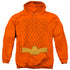 JLA/AQUAMAN NEW AQUA UNIFORM - ADULT PULLOVER HOODIE - ORANGE