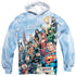 JLA/JUSTICE LEAGUE OF AMERICA (FRONT/BACK PRINT) - ADULT POLY PULLOVER HOODIE - MULTI