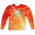 JLA/LIGHTNING LOGO (FRONT/BACK PRINT) - L/S ADULT POLY CREW  - MULTI