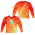 JLA/LIGHTNING LOGO (FRONT/BACK PRINT) - L/S ADULT POLY CREW  - MULTI