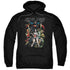 JLA/DARK DAYS - ADULT PULLOVER HOODIE - BLACK