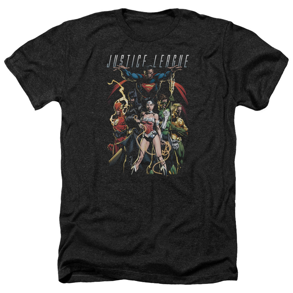 JLA/DARK DAYS - ADULT HEATHER - BLACK