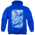 JLA/AMERICAN JUSTICE - ADULT PULLOVER HOODIE - ROYAL BLUE