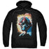 JLA/DARKSEID IS - ADULT PULLOVER HOODIE - BLACK