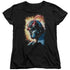 JLA/DARKSEID IS - S/S WOMENS TEE - BLACK