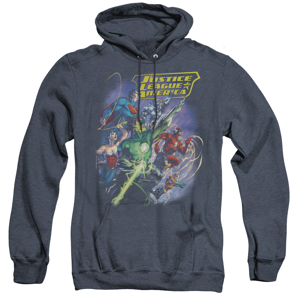 JLA/ONWARD - ADULT HEATHER HOODIE - NAVY