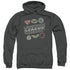 JLA/SYMBOLS - ADULT PULLOVER HOODIE - CHARCOAL