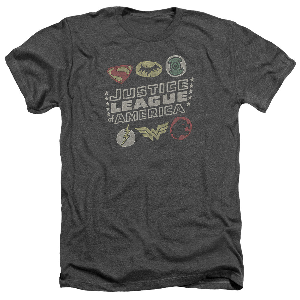 JLA/SYMBOLS - ADULT HEATHER - CHARCOAL