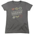 JLA/SYMBOLS - S/S WOMENS TEE - CHARCOAL