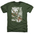 JLA/GREEN AND RED - ADULT HEATHER - MILITARY GREEN