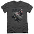 JLA/TAG TEAM - S/S ADULT V-NECK 30/1 - CHARCOAL