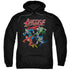 JLA/PIXEL LEAGUE - ADULT PULLOVER HOODIE - BLACK