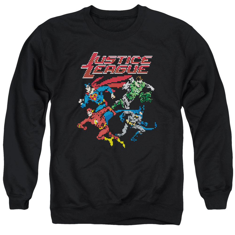 JLA/PIXEL LEAGUE - ADULT CREWNECK SWEATSHIRT - BLACK
