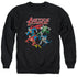 JLA/PIXEL LEAGUE - ADULT CREWNECK SWEATSHIRT - BLACK