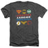 JLA/PIXEL LOGOS - ADULT HEATHER - CHARCOAL