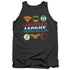 JLA/PIXEL LOGOS - ADULT TANK - CHARCOAL