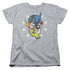 JLA/FACE OFF - S/S WOMENS TEE - ATHLETIC HEATHER