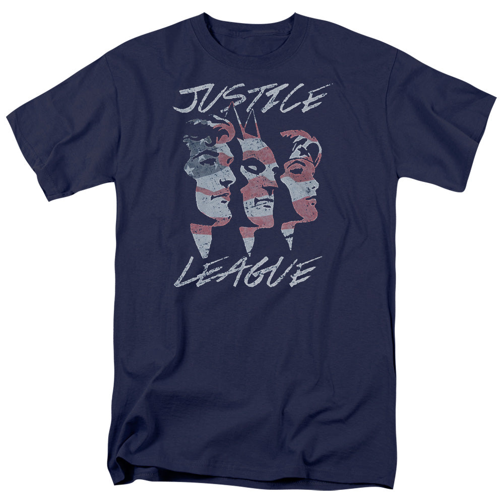 JLA/JUSTICE FOR AMERICA - S/S ADULT 18/1  -  NAVY