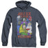 JLA/VILLIANS - ADULT HEATHER HOODIE - NAVY