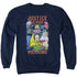 JLA/VILLAINS - ADULT CREWNECK SWEATSHIRT - NAVY