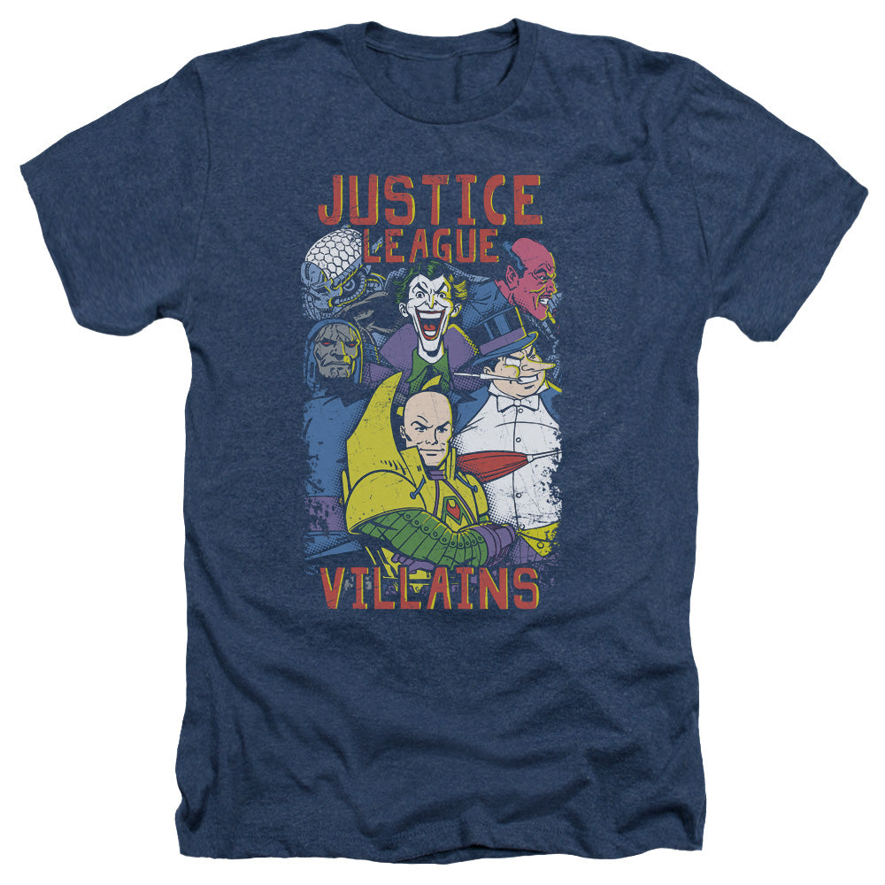 JLA/VILLIANS - ADULT HEATHER - NAVY