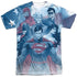 JLA/UNITED (FRONT/BACK PRINT) - S/S ADULT POLY CREW - MULTI