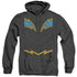 JLA/BLACK LIGHTNING - ADULT HEATHER HOODIE - BLACK