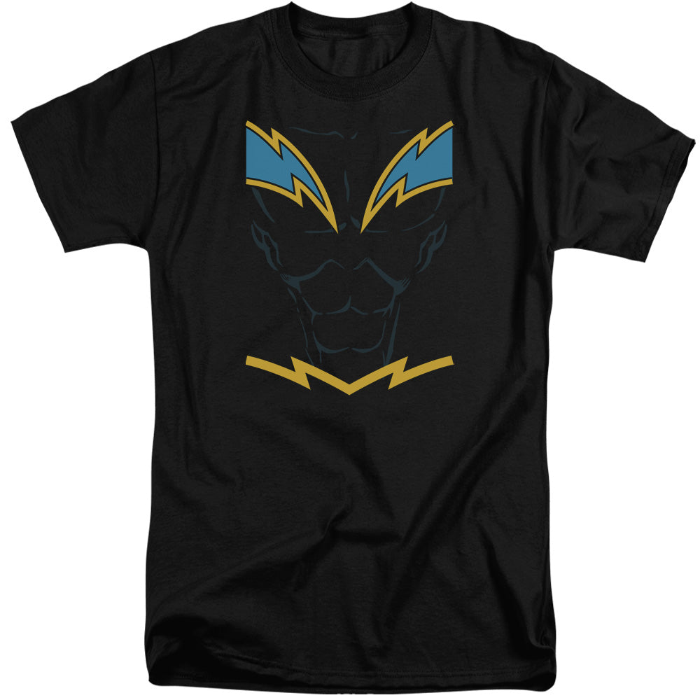 JLA/BLACK LIGHTNING - S/S ADULT TALL 18/1 - BLACK