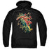 JLA/ELECTRIC DEATH - ADULT PULLOVER HOODIE - BLACK