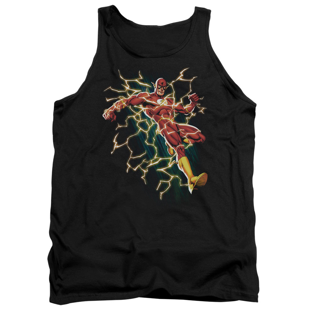 JLA/ELECTRIC DEATH - ADULT TANK - BLACK