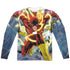 JLA/POLICE LINE (FRONT/BACK PRINT) - L/S ADULT POLY CREW  - MULTI
