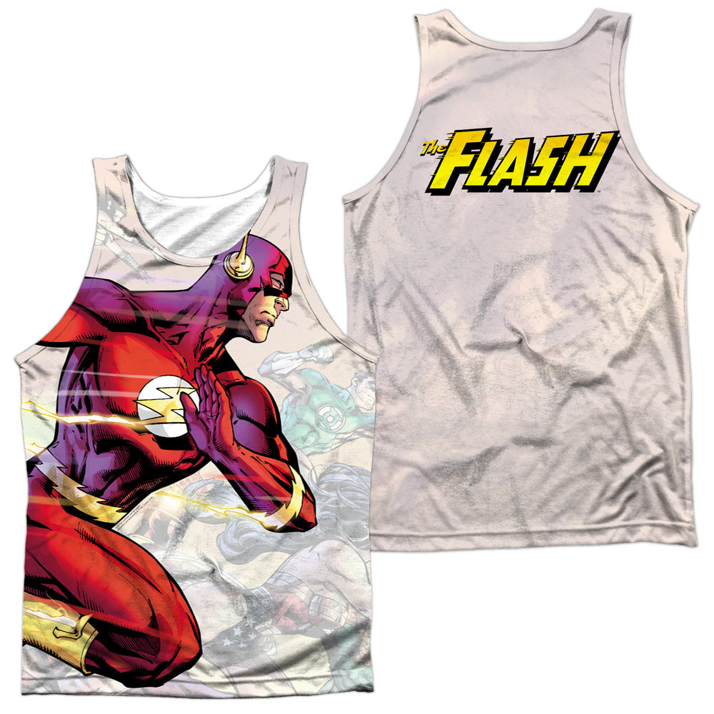 JLA/TAKING THE LEAD (FRONT/BACK PRINT) - ADULT POLY TANK TOP - MULTI