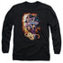 JLA/WONDER RAYS -  L/S ADULT 18/1  - BLACK