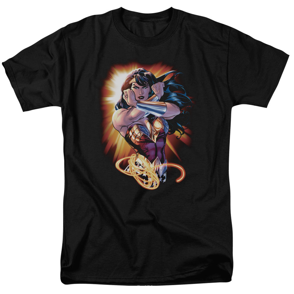 JLA/WONDER RAYS - S/S ADULT 18/1  -  BLACK