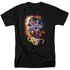 JLA/WONDER RAYS - S/S ADULT 18/1  -  BLACK