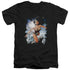 JLA/OF THEMYSCIRA - S/S ADULT V-NECK 30/1 - BLACK