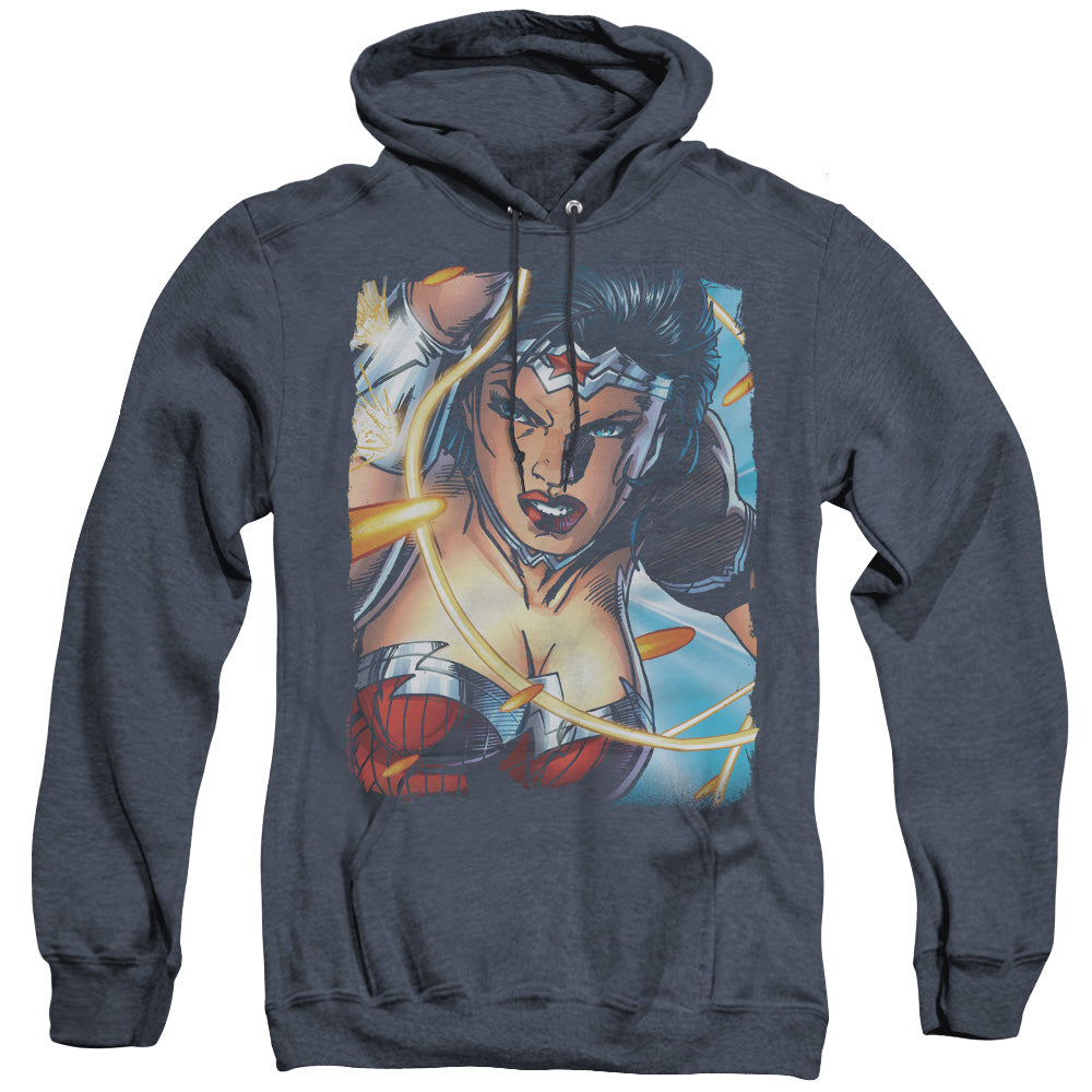 JLA/SCOWL - ADULT HEATHER HOODIE - NAVY