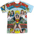 JLA/NO 1 COVER (FRONT/BACK PRINT) - S/S ADULT POLY CREW - MULTI