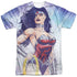 JLA/WARRIOR GODDESS (FRONT/BACK PRINT) - S/S ADULT POLY CREW - MULTI