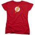 JLA/ROUGH FLASH - S/S WOMENS TEE - RED