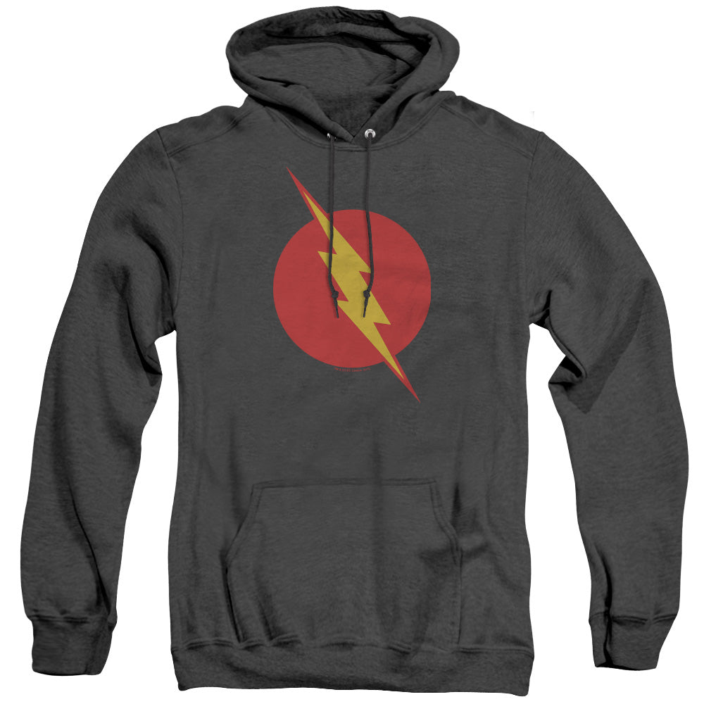 JLA/REVERSE FLASH - ADULT HEATHER HOODIE - BLACK