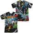 JLA/CRISIS VARIANT (FRONT/BACK PRINT) - S/S ADULT POLY CREW - MULTI