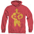 JLA/FLASH KNOCKOUT - ADULT HEATHER HOODIE - RED